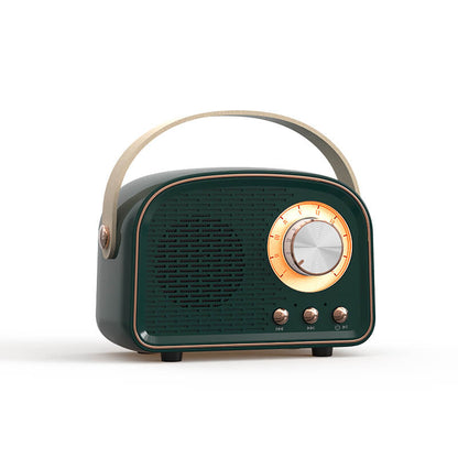 Retro draagbare bluetooth-speaker met FM-radio