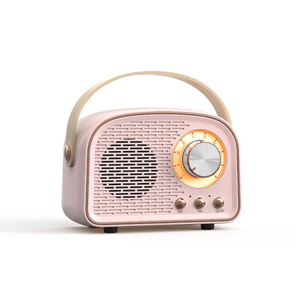 Retro draagbare bluetooth-speaker met FM-radio