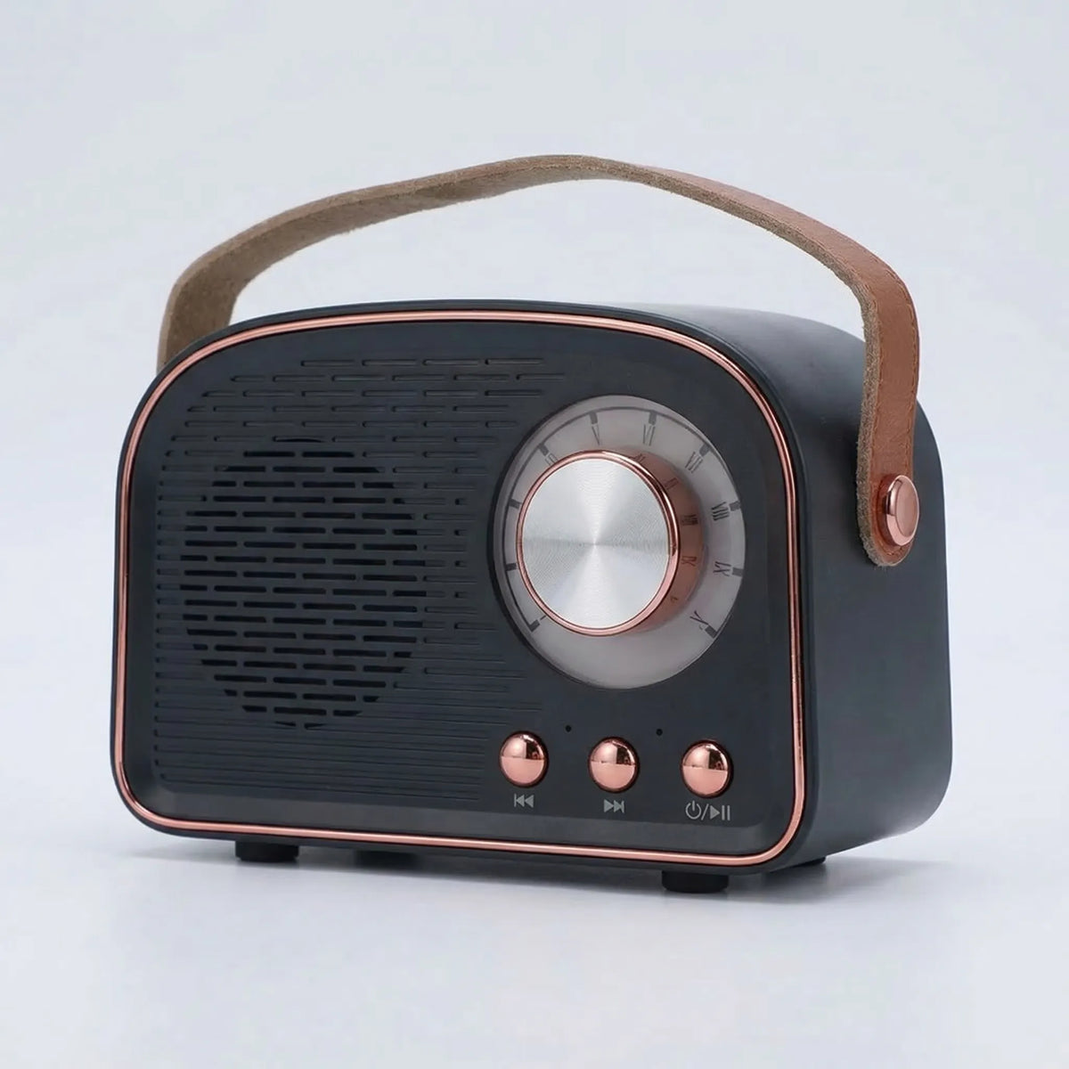 Retro draagbare bluetooth-speaker met FM-radio