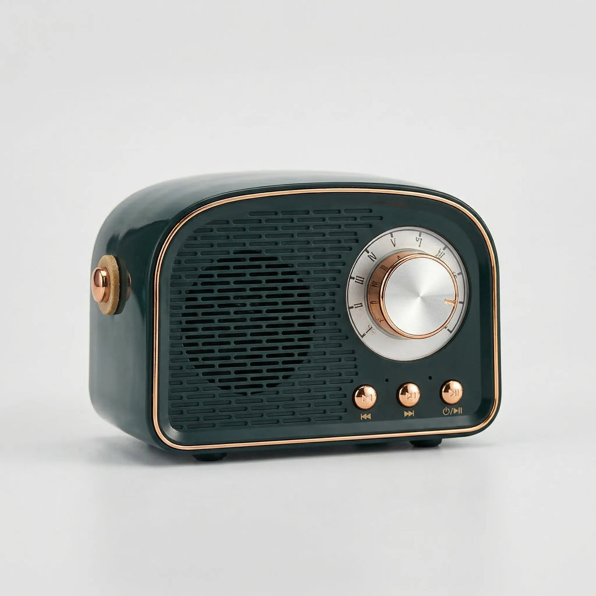 Retro draagbare bluetooth-speaker met FM-radio