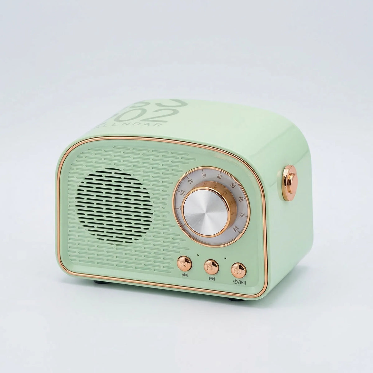 Retro draagbare bluetooth-speaker met FM-radio