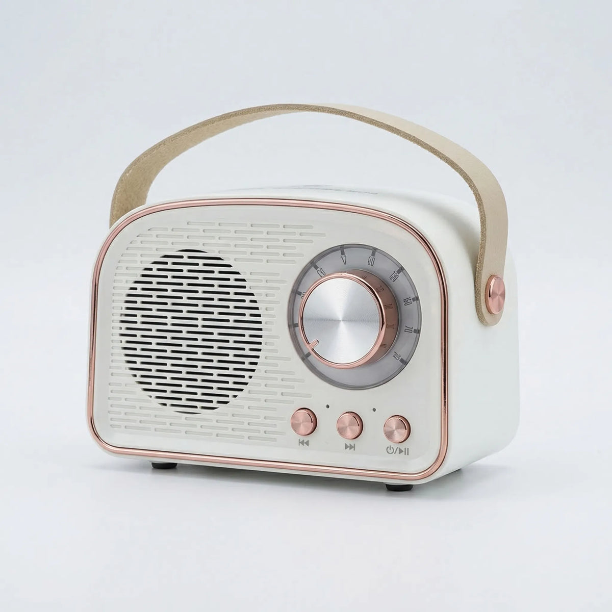 Retro draagbare bluetooth-speaker met FM-radio