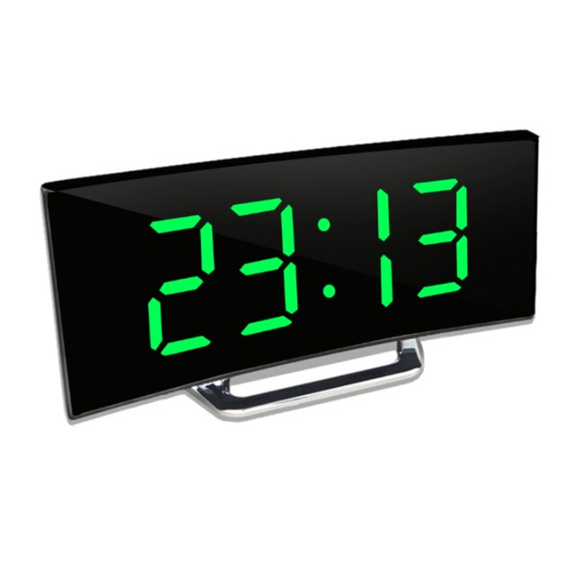 Navando digitale wekker met gebogen LED-display