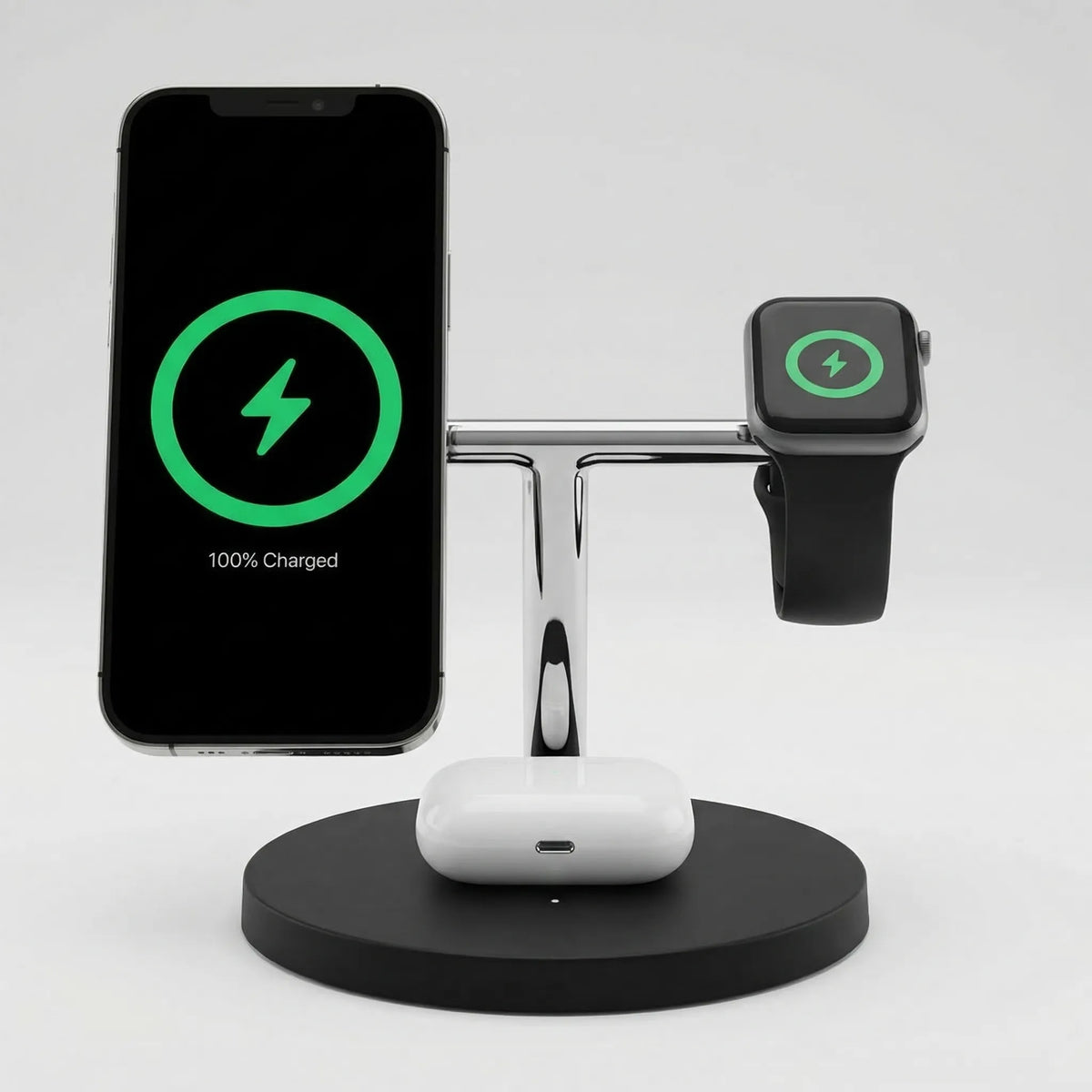 Draadloos 3-In-1 Magnetisch Oplaadstation