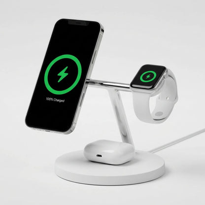 Draadloos 3-In-1 Magnetisch Oplaadstation