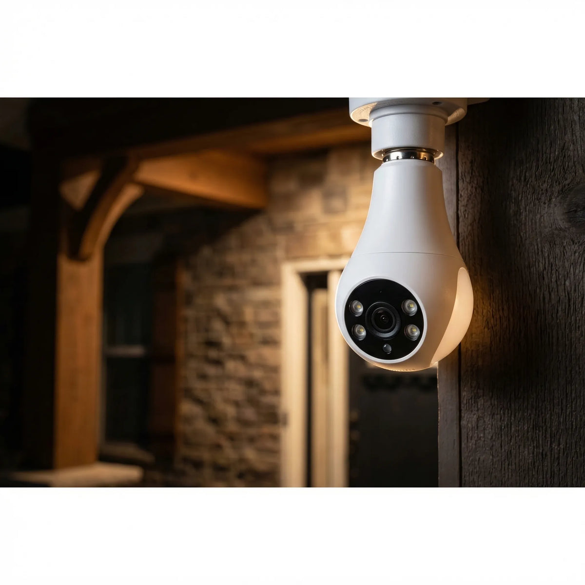 360-Graden draadloze lamp beveiligingscamera