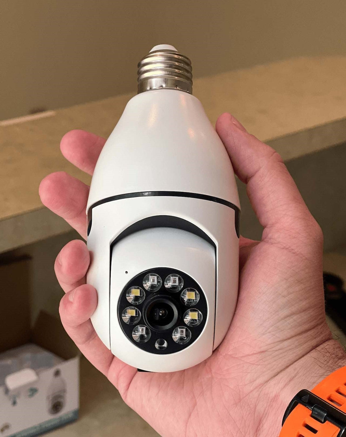 Draadloze 360-Graden Beveiligingscamera Lampvorm
