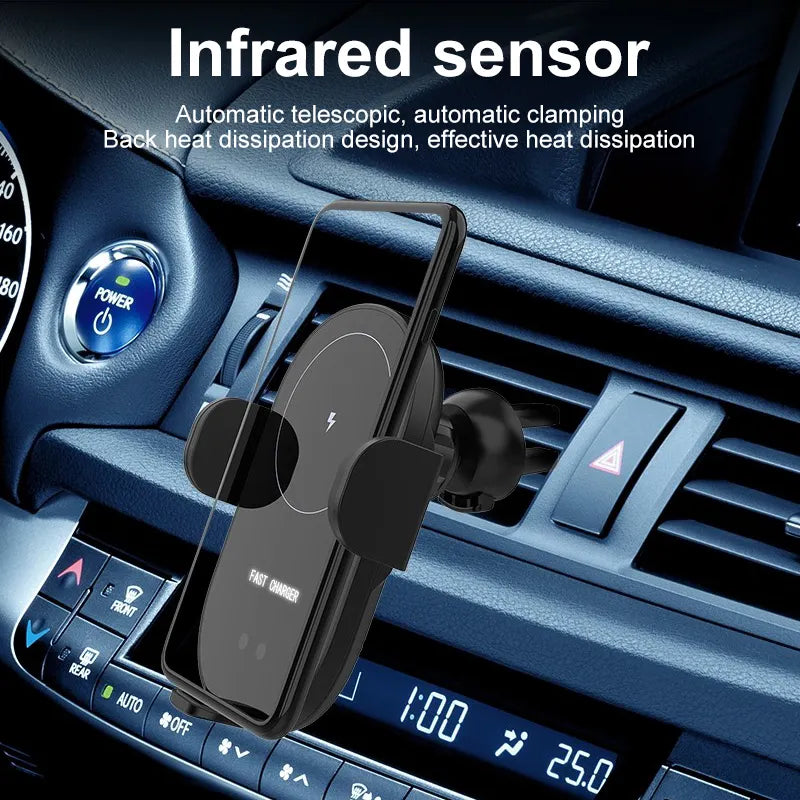 Draadloze autolader met automatische klem
