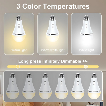 Draadloze Oplaadbare LED-Lamp met Afstandsbediening