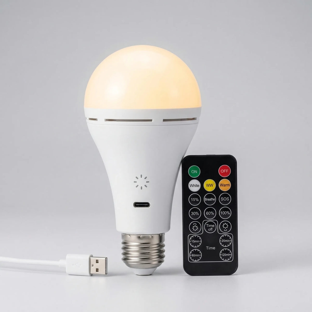 Draadloze Oplaadbare LED-Lamp met Afstandsbediening