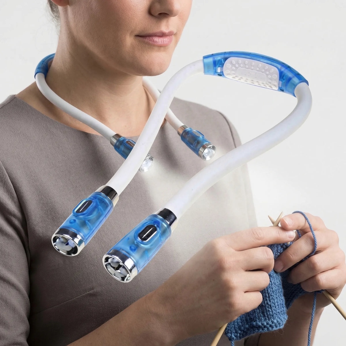 Draagbare LED-Neklamp Met Flexibele Armen