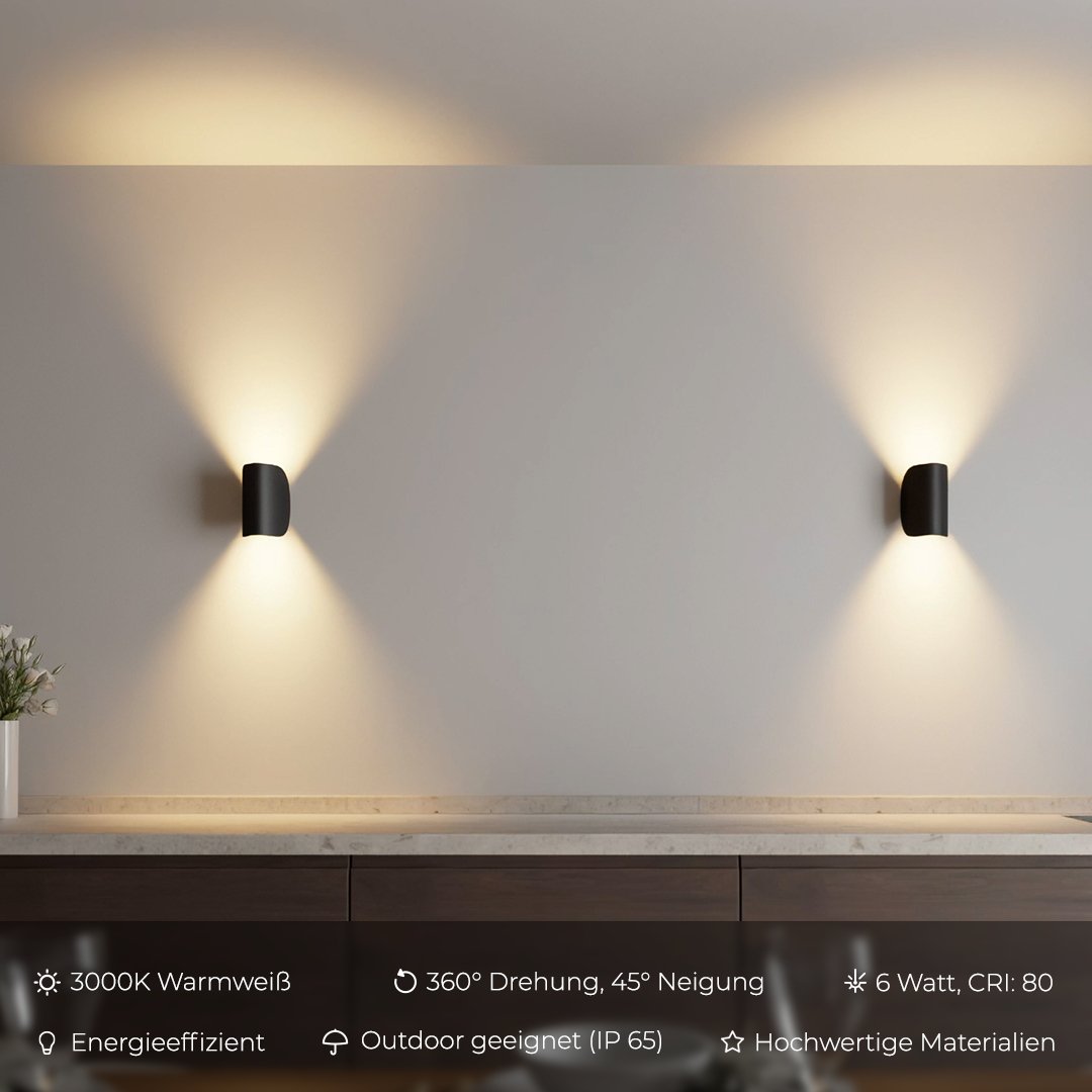 Navando draaibare LED wandlamp