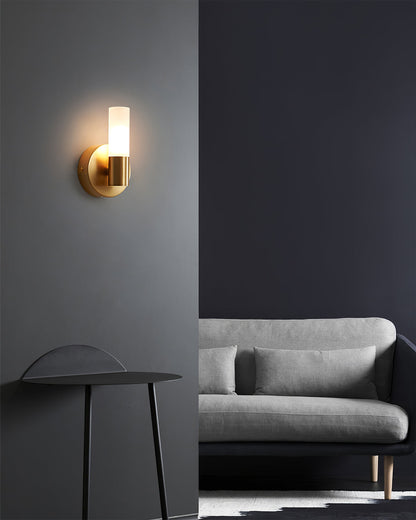 Elegante cilindrische wandlamp