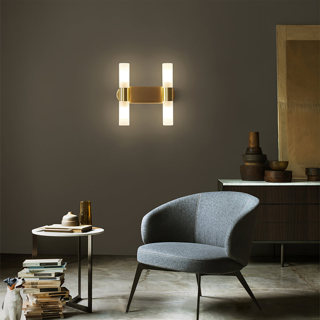 Elegante cilindrische wandlamp