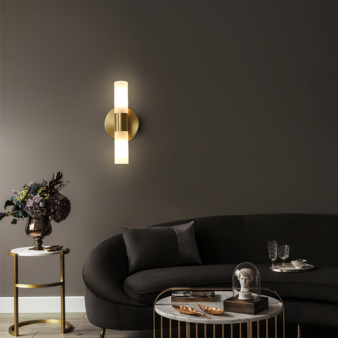 Elegante cilindrische wandlamp