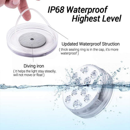 Navando onderwaterlamp met afstandsbediening