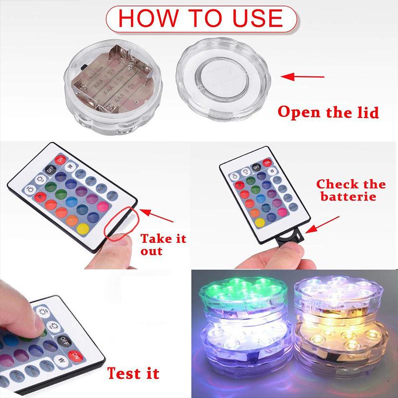 Navando onderwaterlamp met afstandsbediening