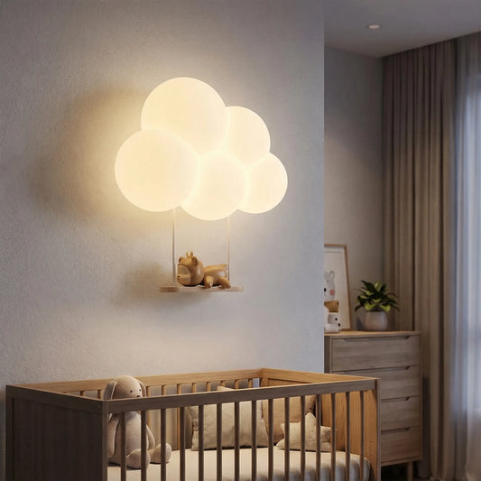 Navando wolkvormige LED wandlamp