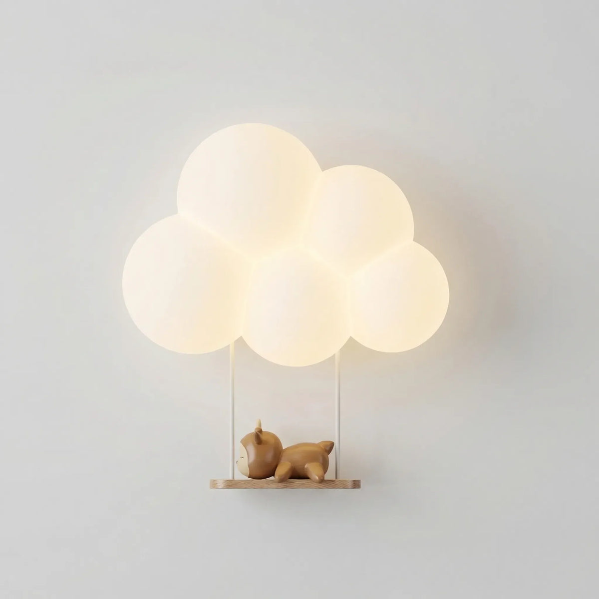 Navando wolkvormige LED wandlamp