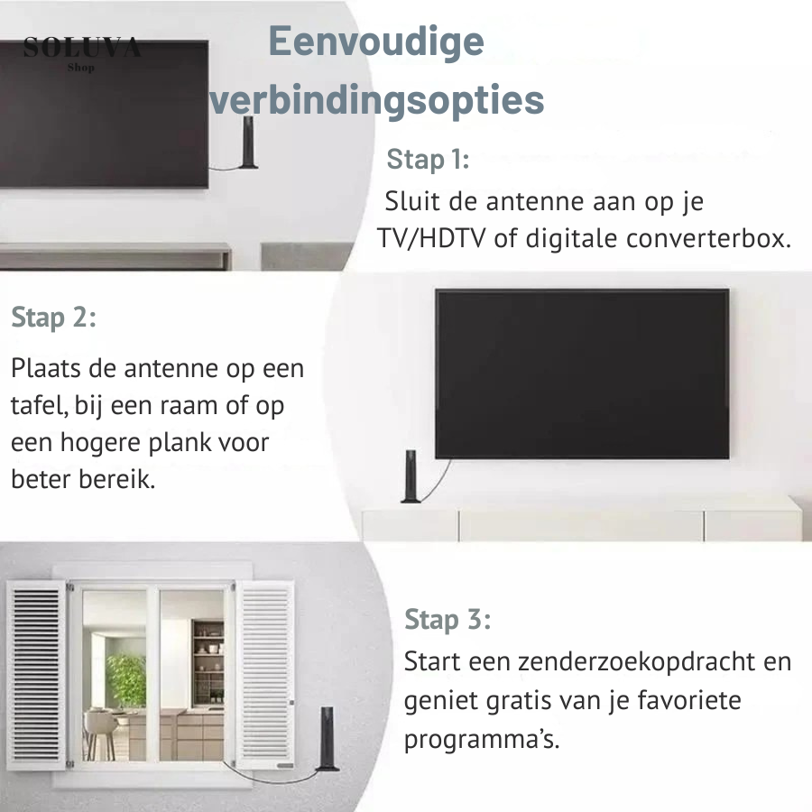 HDTV Binnenantenne Met Versterker 4K