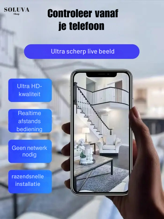 SafeCam 1080P draadloze beveiligingscamera