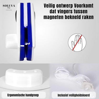 Magnetische dubbelzijdige ruitenreiniger