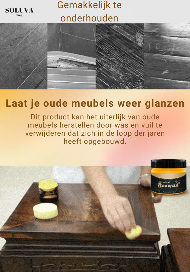 Bijenwax natuurlijke houtverzorging