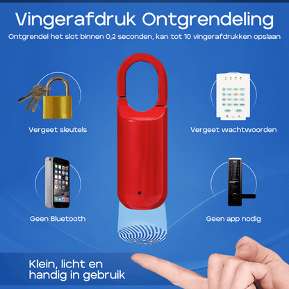 NenoTouch Vingerafdruk Hangslot