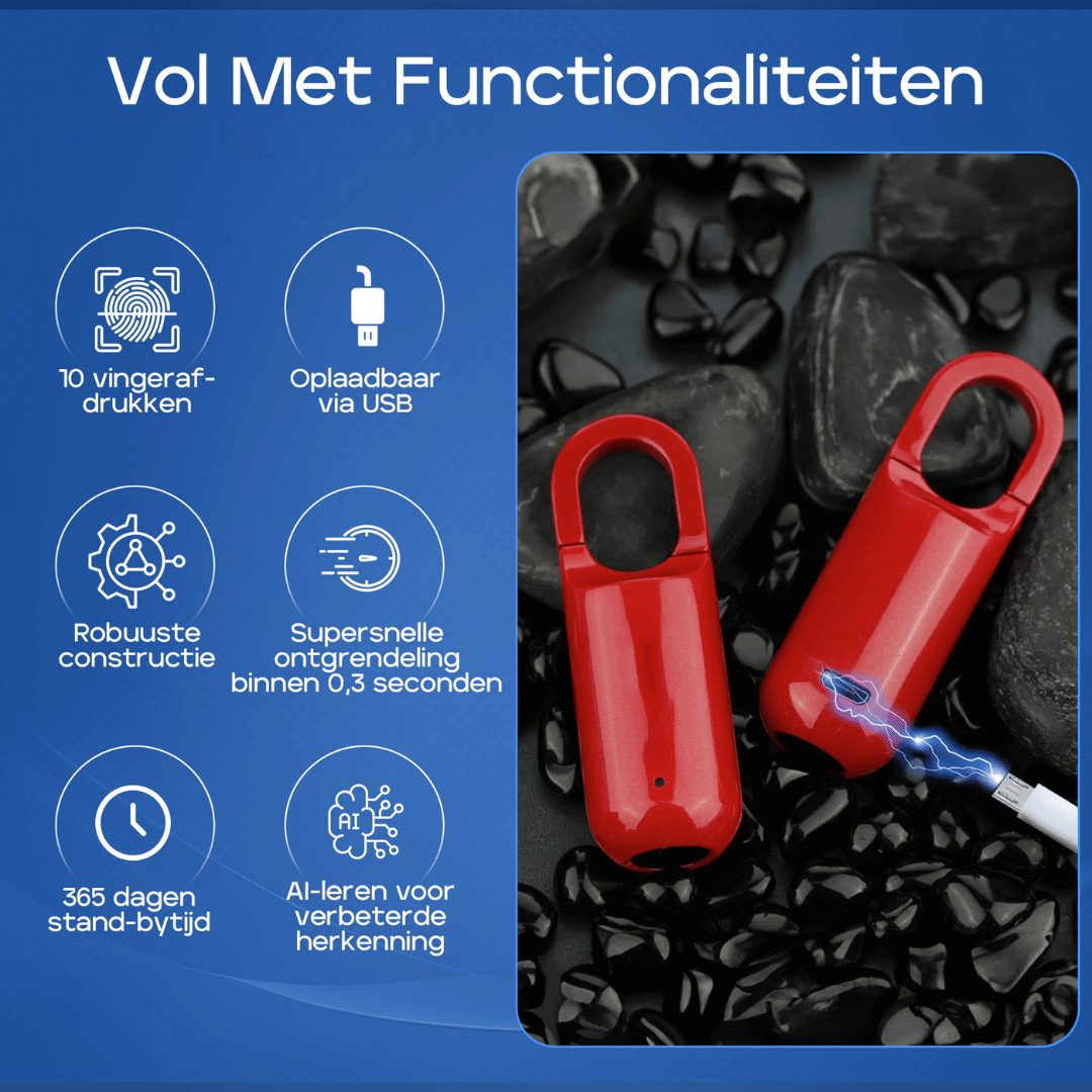 NenoTouch Vingerafdruk Hangslot