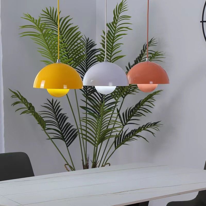 Scandinavische bloempot hanglamp met verstelbaar snoer