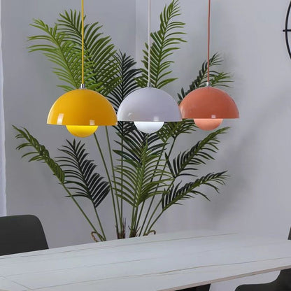 Scandinavische bloempot hanglamp met verstelbaar snoer