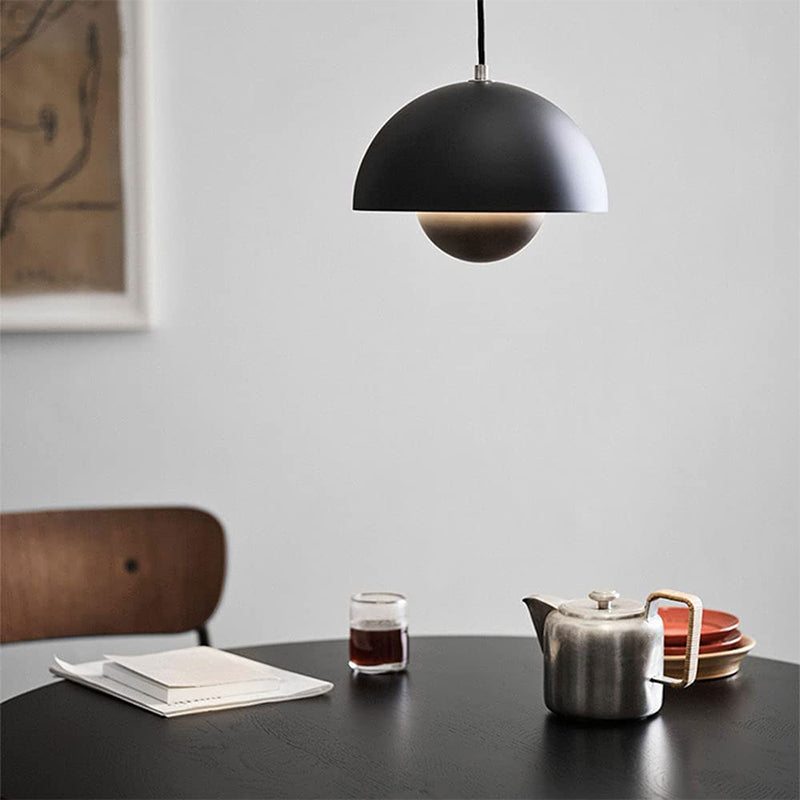 Scandinavische bloempot hanglamp met verstelbaar snoer