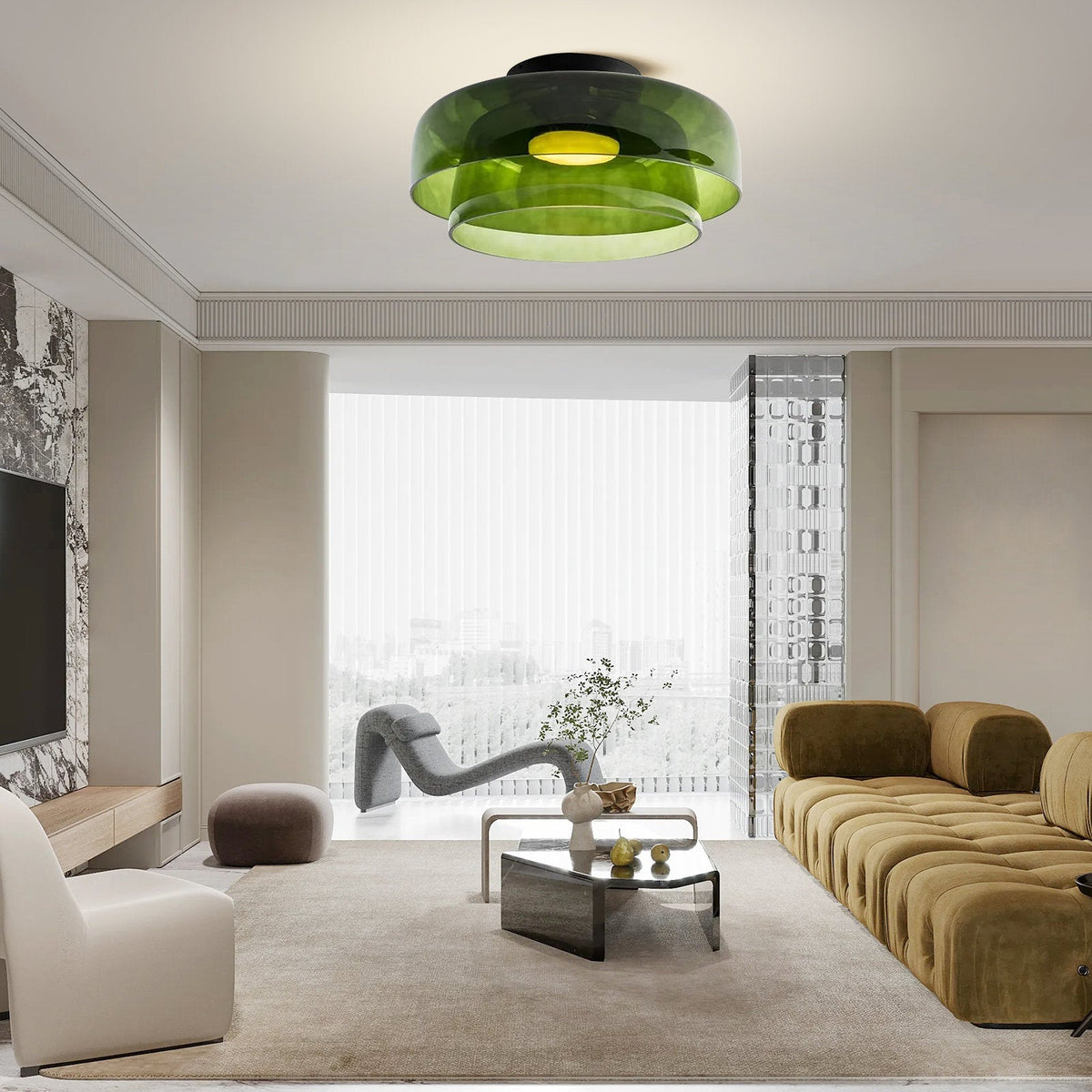 Lumio design glazen plafondlamp