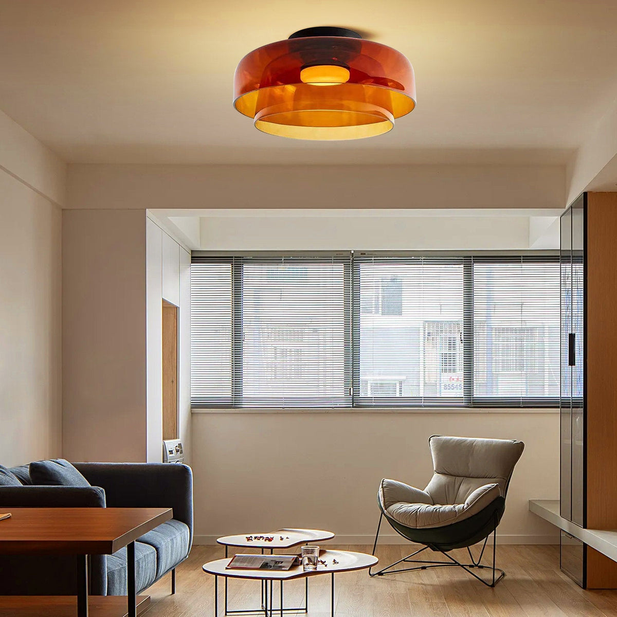 Lumio design glazen plafondlamp