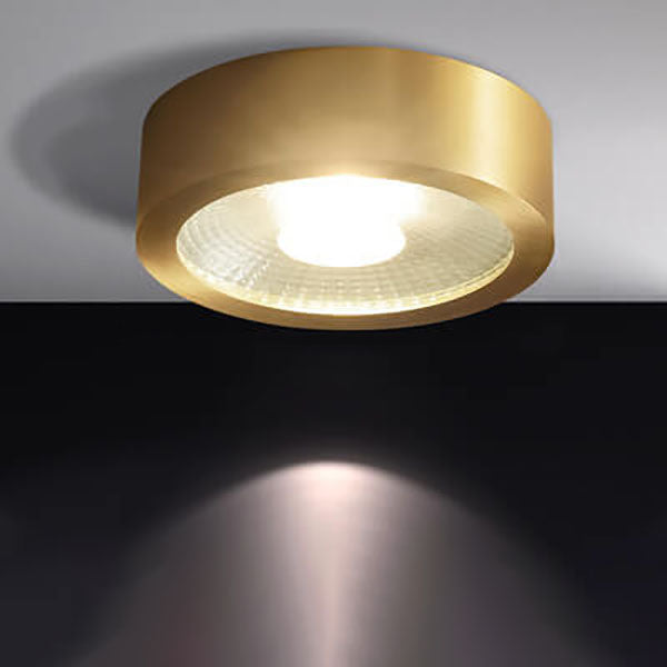 Luxe koperen inbouw LED-plafondlamp