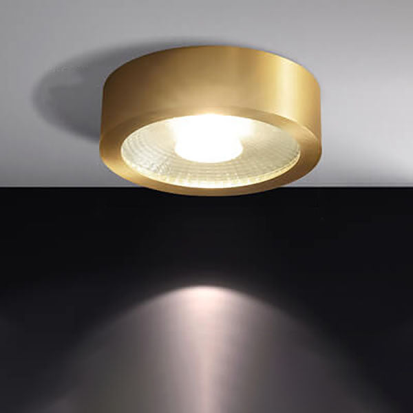 Luxe koperen inbouw LED-plafondlamp