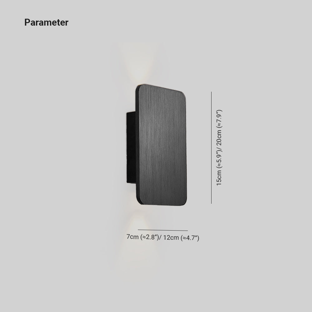 Odior rechthoekige led-wandlamp
