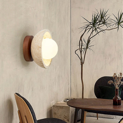 SMD Living Orielle Travertijn Wandlamp