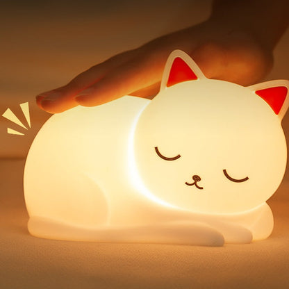 Lumio Jimmy siliconen kat nachtlamp