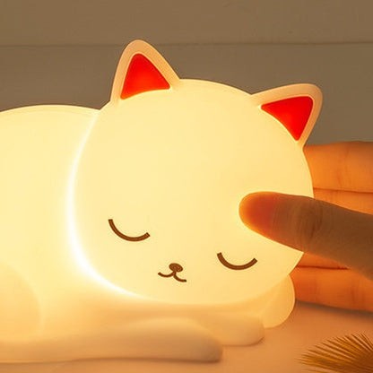 Lumio Jimmy siliconen kat nachtlamp