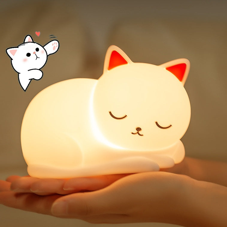 Lumio Jimmy siliconen kat nachtlamp