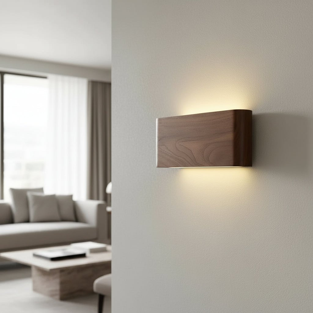 Oakline Light moderne houten wandlamp