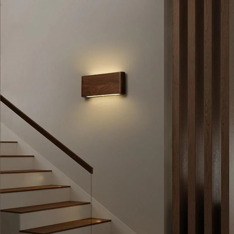 Oakline Light moderne houten wandlamp