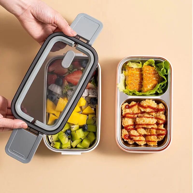MealMate 2-laagse RVS bento lunchbox