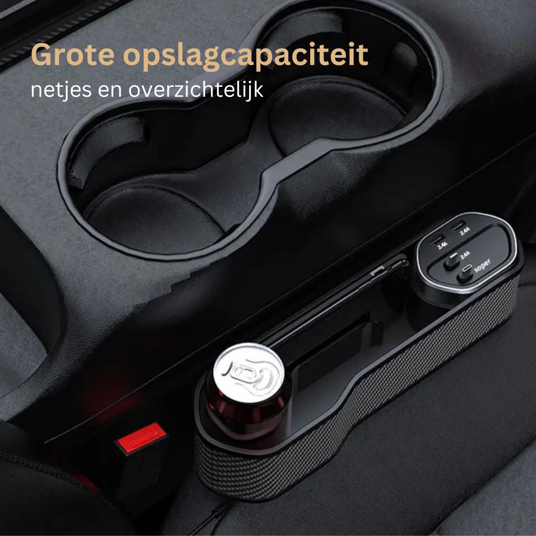 AutoSleek bekerhouder organizer met oplader