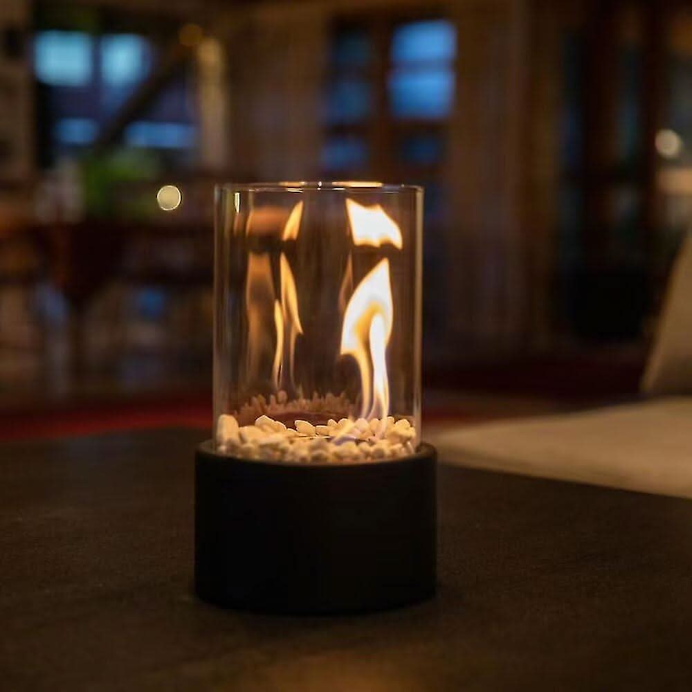 FlameAura glazen olielamp