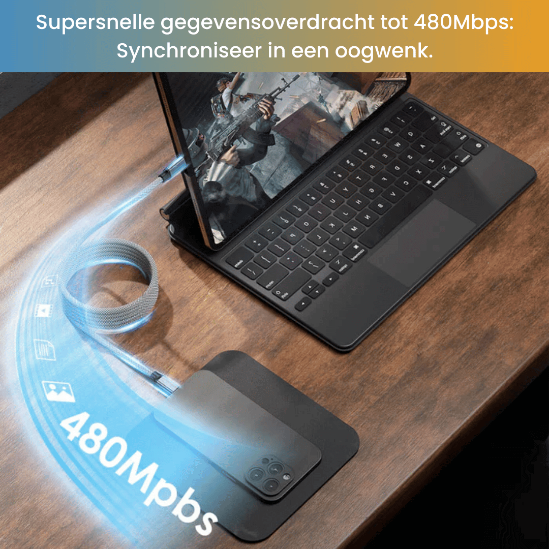 Omniwire magnetische georganiseerde oplaadkabel