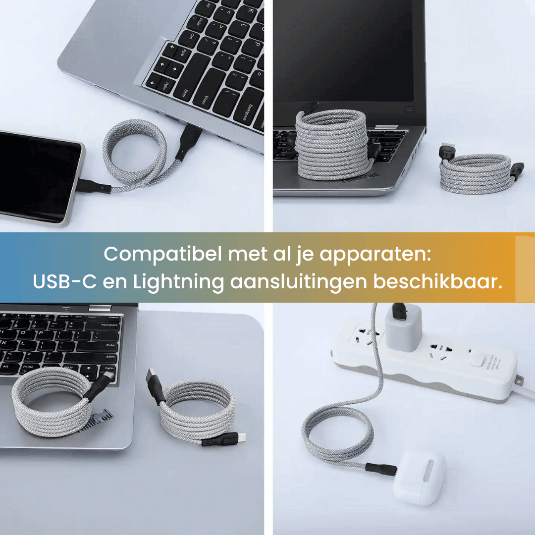 Omniwire magnetische georganiseerde oplaadkabel