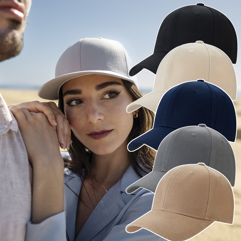 Unisex verstelbare effen baseballpet 38943-1