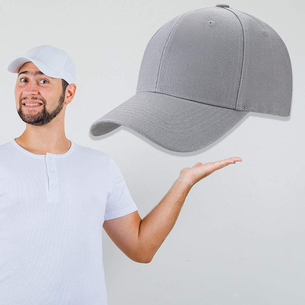 Unisex verstelbare effen baseballpet 38943-1